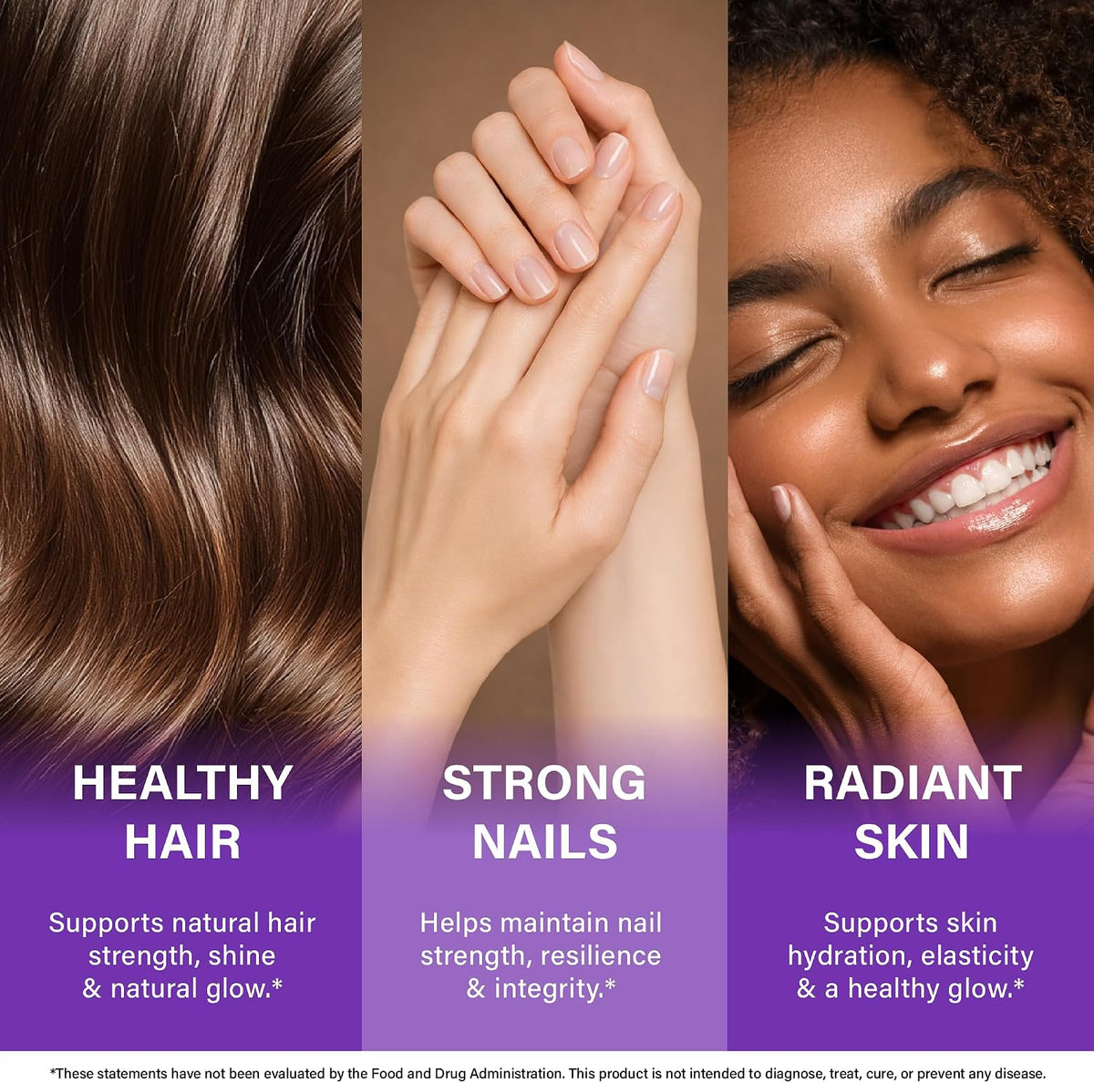 Biotin | Collagen | Hyaluronic Acid | Keratin - Support Normal Hair Growth Cycle, Skin & Nails - Clinically Tested - 25000mcg Vitamins B1, B2, B3, B6 & B7 - for Women & Men - Made in USA, 120 Capsules