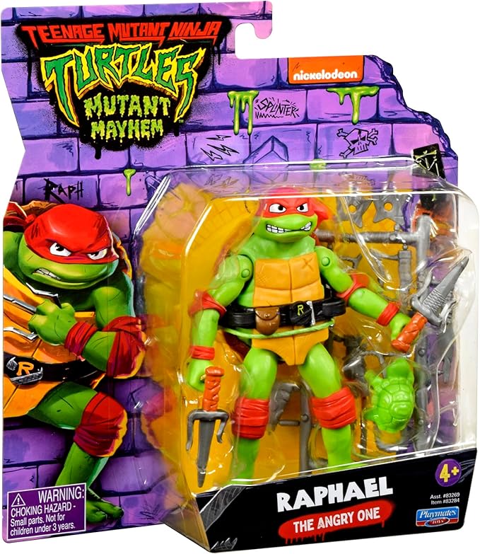 Teenage Mutant Ninja Turtles: Mutant Mayhem 4.6 Raphael Basic Action Figure by Playmates Toys