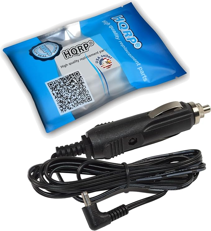 HQRP Car Charger Compatible with VXI Blue Parrott 203664 052030 502030 BlueParrott B250-XT, B250-XT Wireless Headset, Roadwarrior, Blue-Parrot PL602030 12-Volt Vehicle Power Adapter
