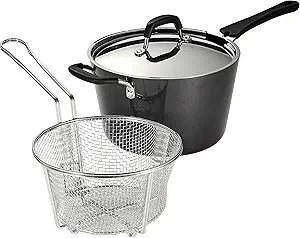 Tramontina Deeper Fryer wHelper Handle Nonstick 5.5 Qt, 80106003DS
