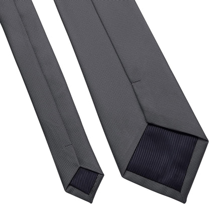 Men's Ties Solid Color Formal Neckties 3.15" (8CM) Black Ties For Men