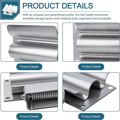 Shovel Holder, Spring Loaded Stainless for Dump TruckTrailer,for Shovels, Rakes,Snow Shovels,Hoes, Heavy Duty  SH675SS