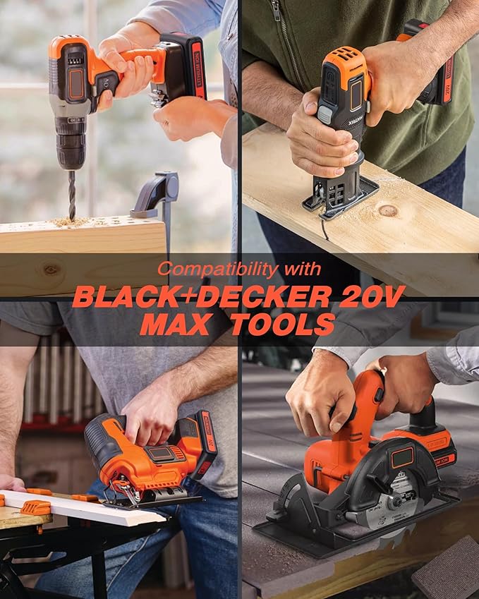 FirstPower Replace for 4.0Ah LBXR20 Black and Decker 20v Lithium Battery 2 Packs with Black and Decker Battery Charger - for LBXR20 LB20 LBX20 LBX4020 Extended Run Time Cordless Power Tools Series