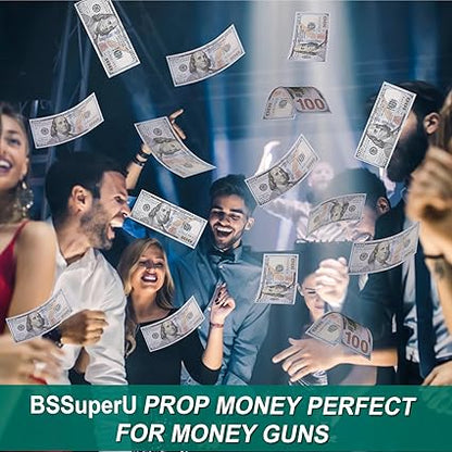 300PCS Prop Money Play Money for Kids Pretend Play, Develops Early Math Skills, Prop Money for Board Game, Moive, Magic, Preschool Math Games and Birthday Parties.