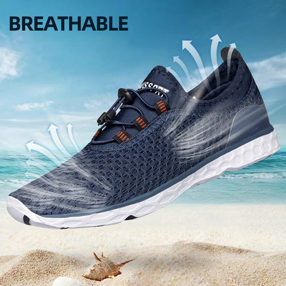 DOUSSPRT Men's Water Shoes Quick Drying Sports Aqua Shoes