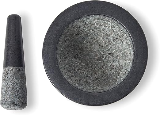 Fox Run Mortar and Pestle, Granite, Black