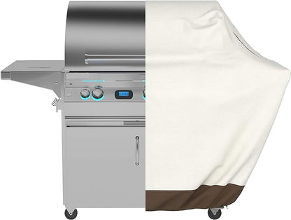 Basics Gas Grill Barbecue Cover, 65 inch, Large, Beige