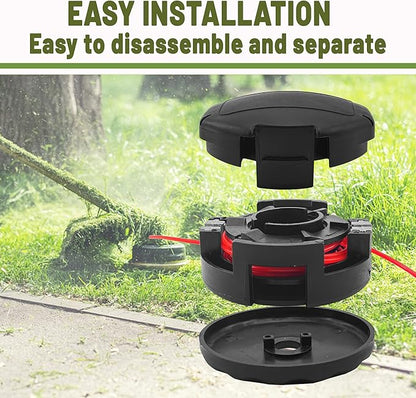 4 Pack Universal Trimmer Head for Weeders fits Speed Feed 400 SRM210 SRM230 SRM250 SRM251 PAS210 PAS211 PAS225 PAS230 PAS260 SHINDAIWA 22T C230 C242 B45  B450 ETC Weed Eater