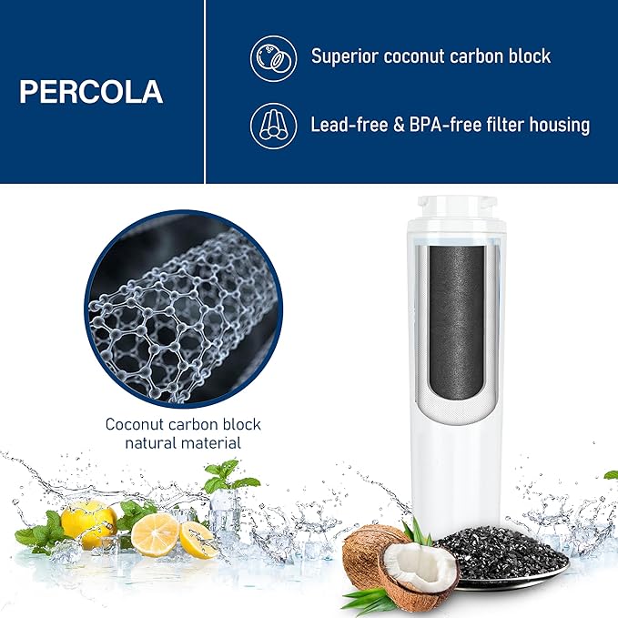 KAD4RXD1 Water Filter, Compatible With KitchenAid - KAD4RXD1, KitchenAid® KFCS22EVMS8, KRFC300ESS, KRFC300ESS01, KRFC302ESS00 Refrigerator Models (1 Pack)