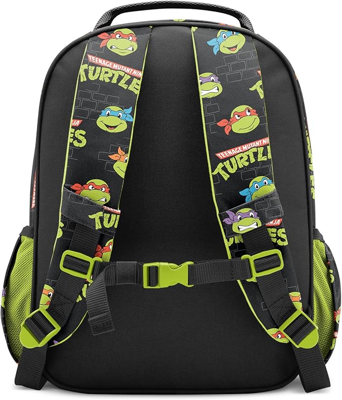 Simple Modern Medium Nickelodeon Viacom Kids Backpack for School Girls and Boys  Kindergarten Elementary Toddler Backpack  Fletcher Collection  Kids - 15" tall  TMNT Turtles Unite