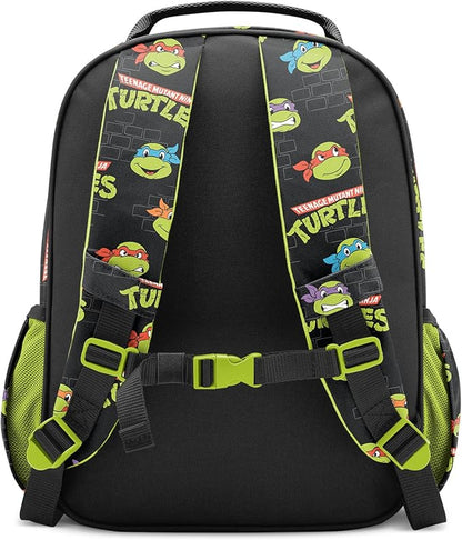Simple Modern Medium Nickelodeon Viacom Kids Backpack for School Girls and Boys  Kindergarten Elementary Toddler Backpack  Fletcher Collection  Kids - 15" tall  TMNT Turtles Unite