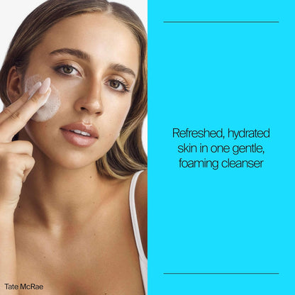 Neutrogena Hydro Boost Face Wash, Fragrance Free, Hydrating Facial Cleanser with Hyaluronic Acid, Daily Foaming Face Wash & Makeup Remover, Hypoallergenic Gel Cleanser, 7.8 fl. oz