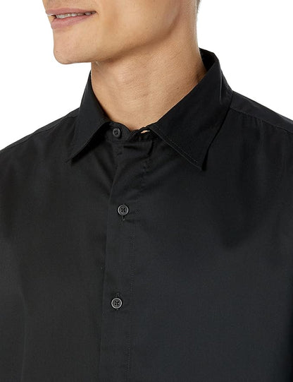 Essentials Dress Shirts, Button Down, Long Sleeve, Regular-Fit Stretch