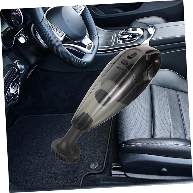 PRETYZOOM 12v Vacuum Cleaner for Car Handheld Auto Vacuum Wet Dry Cordless Rechargeable Black