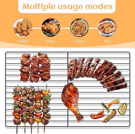 Baking and Cooling Rack for Ninja Combi All-In-One Multicooker - NonStick Wire Rack for Multiple Use, Stainless 12.2 Inch Rack for Ninja SFP701, SFP700