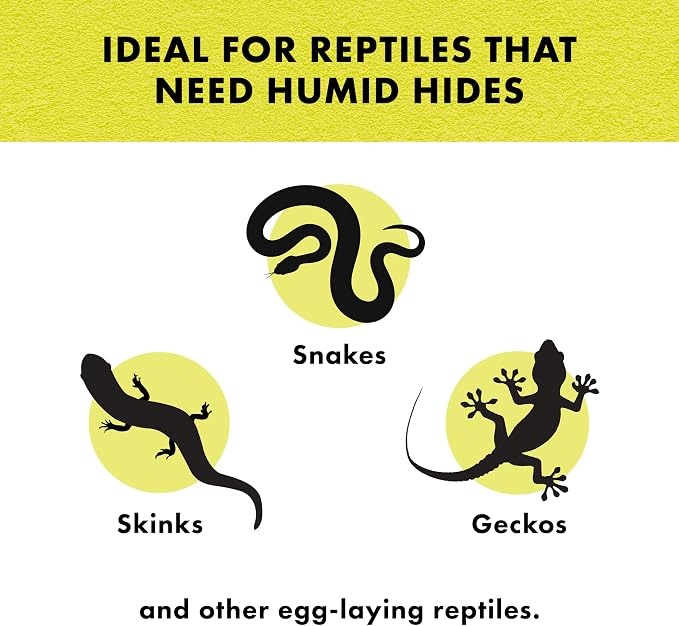 Zilla Rock Lair, Naturalistic Hide, Supports Shedding and Egg-Laying, Retains Humidity, Ideal for Snakes and Lizard, Small