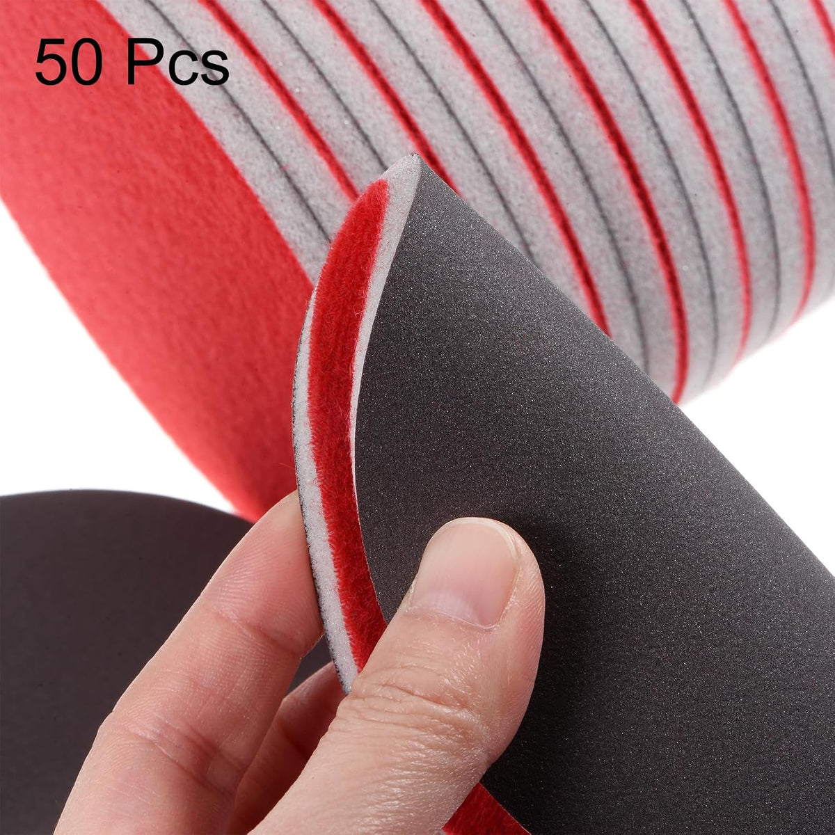 uxcell 10pcs 3000 Grit Sanding Sponge 3 Inch Hook and Loop Sponge Sanding Disc Wet/Dry for Car Wood Drywall Metal