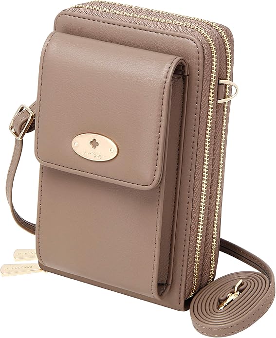 KUKOO Small Crossbody Bag Cell Phone Purse Wallet with Credit Card Slots for Women