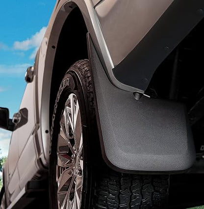 Husky Liners - Rear Mud Guards | 1999 - 2010 Ford F-350/F - 450 w/ Dual Rear Wheels, Rear Set - Black, 2 Pc. | 57451