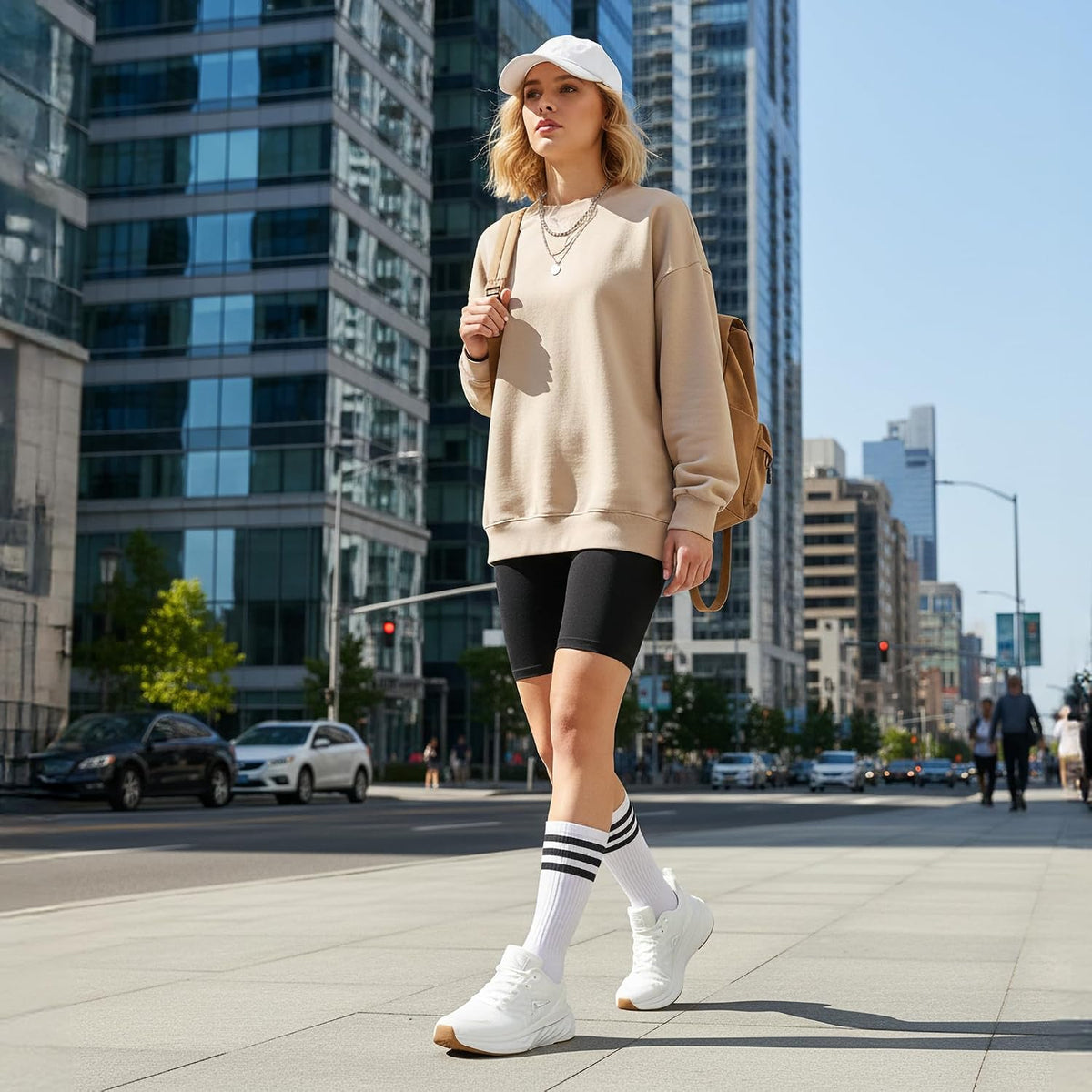 White sneakers