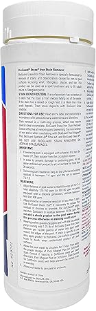 BioGuard Erase Iron Stain Remover, 1.75 lb, Highly Effective Iron Stain Remover, Restore Pool Surfaces, Suitable for All Pool Types