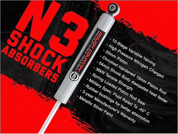 Rough Country 2.5-6" N3 Rear Shock Absorbers for 99-06 Chevy/GMC 1500-23158_A