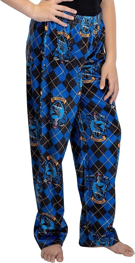 Harry Potter Big Girls Hogwarts Houses Crest Lounge Pants Pajamas.