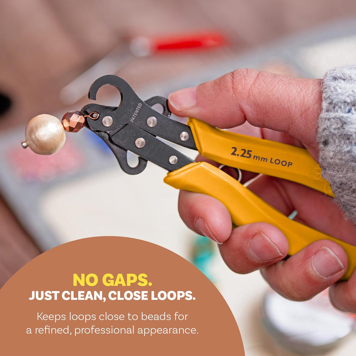The Beadsmith Original One Step Looper – Create and Trim Consistent 2.25 mm Loops for Jewelry Making, Use With 24-18g Craft Wire (Patented)