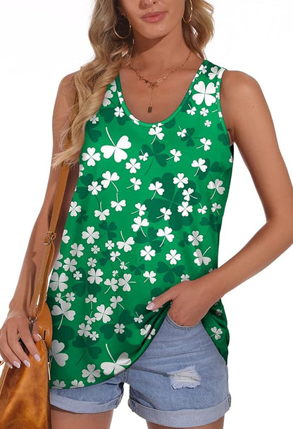 OFEEFAN Womens Tank Tops Sleeveless Scoop Neck Loose Fit Summer Clothes