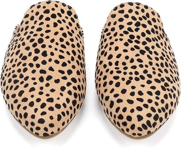 BOYYOUN Mules for Women Comfortable Slip On Backless Flats Pointed Toe Loafers for Work and Casual Wear Low Heel Closed Shoes Womens Mule