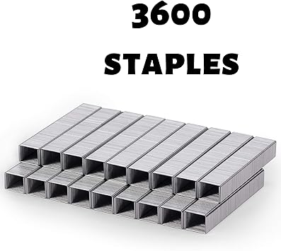Mr. Pen- Staples, Heavy Duty Staples, 3600 Pc, 60 Sheet Capacity Staple, 38 inch Length, Staples for Stapler, Staples Office Supply, Office Staple, Paper Staple, One Touch Staple, Strip, Large Staple