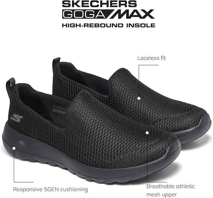 These Skechers sneakers feature responsive cushioning, breathable mesh, and flexible traction - perfect for all-day comfort.