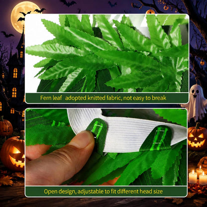 Skylety 1 Set Hawaiian Grass Leaf Skirt Tropical Hula Luau Party Decor For Adult Women Jungle Theme Costume Halloween Dress Outfits
