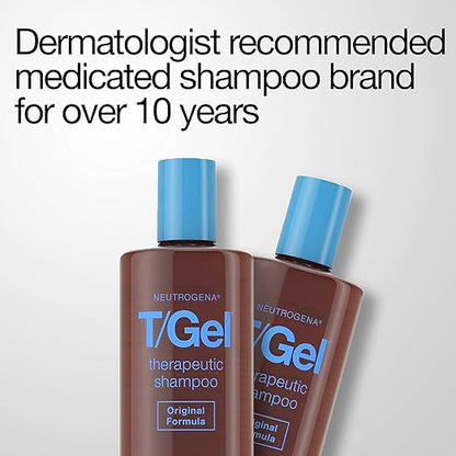 Neutrogena TGel Therapeutic Shampoo Original Formula, Anti-Dandruff Treatment for Long-Lasting Relief of Itching and Flaking Scalp as a Result of Psoriasis and Seborrheic Dermatitis, 8.5 fl. oz