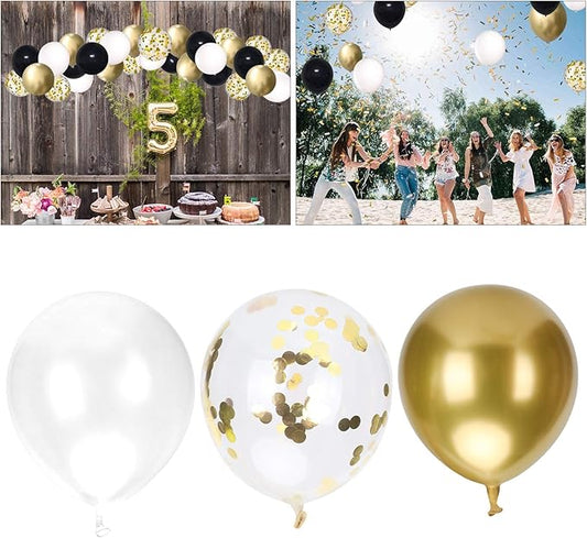 SYHAQYE Party Balloons Pack, Balloon Set Sequined Graduation Wedding Birthday Party Supplies Craft Decorations(A)