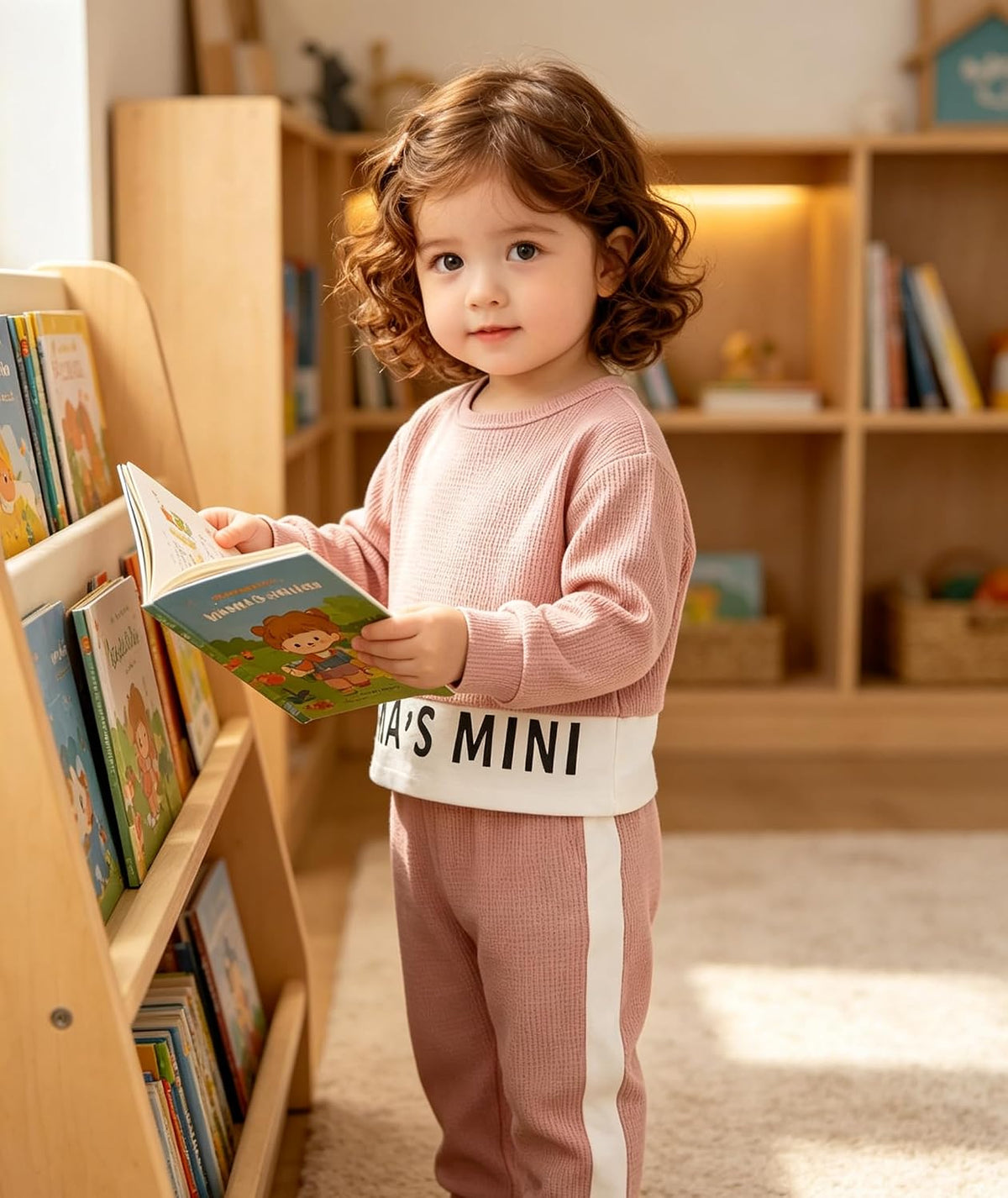 Toddler Girls' Long Sleeve Sweatshirt and Pants Set