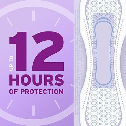 Poise Incontinence  Postpartum Pads for Bladder Leaks, 7 Drop Ultra Absorbency, Long Length, 78 Count, Packaging May Vary