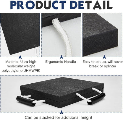 1 Piece Rv Jack Pad Heavy Duty Rv Leveling Block, 12 x 12 x 1 Inches