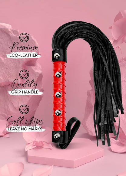 Whip Red Faux Leather 15.5 inch Horse Whip Riding Whips for Horses Horse Crop Whip for Couples Training Horse Equestrian