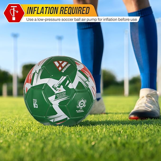 Vizari National Team Soccer Balls | Durable Faux Leather & Rubber, Three Sizes, Nine Countryballs - Elevate Your Play with Iconic Team Representation
