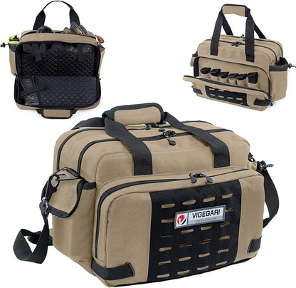 Pistol Range Bag Shooting, Gun Bag for Pistols, Gun Case for Handguns, Ammo Bag, Gun Case for Handguns, Tactical Range Bag, Gun Carrying Bag, Gun Range Accessories