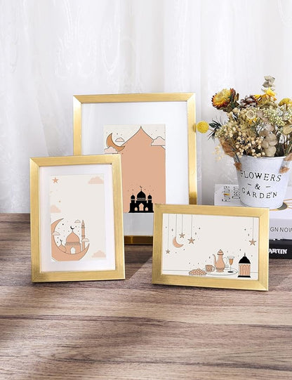 Annecy 9x12 Picture Frames (1 Pack, Gold), Simple Designed Photo Frame, For Pictures 9x12 for Wall Mounting, Classic Simple Home Office Decor