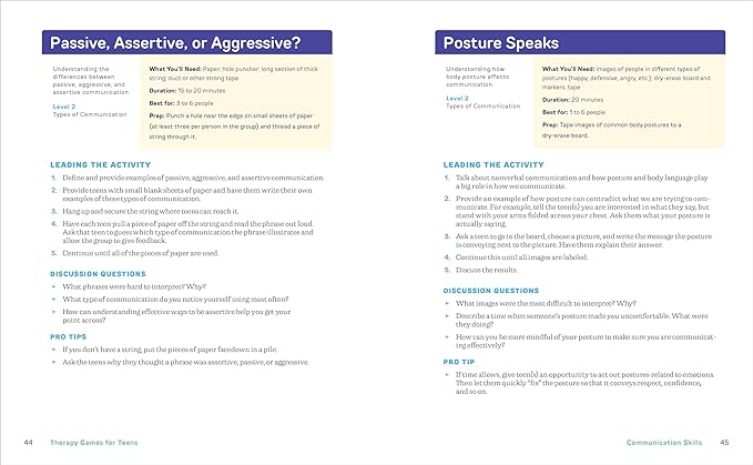 Therapy Games for Teens: 150 Activities to Improve Self-Esteem, Communication, and Coping Skills