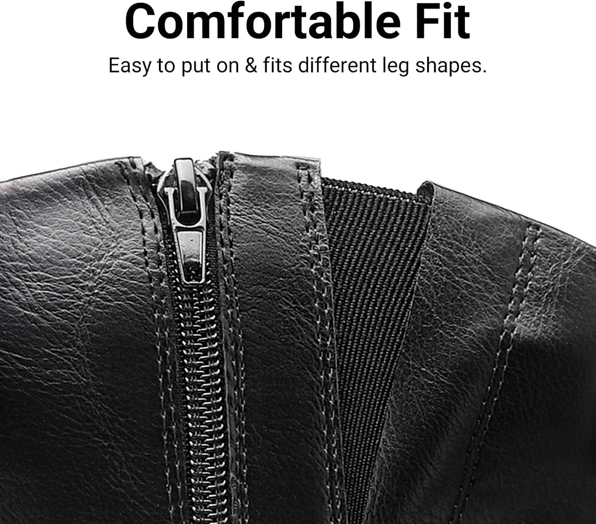 DREAM PAIRS Boots For Women Knee High, Comfortable Pull On Side Zipper Buckle Riding Boots