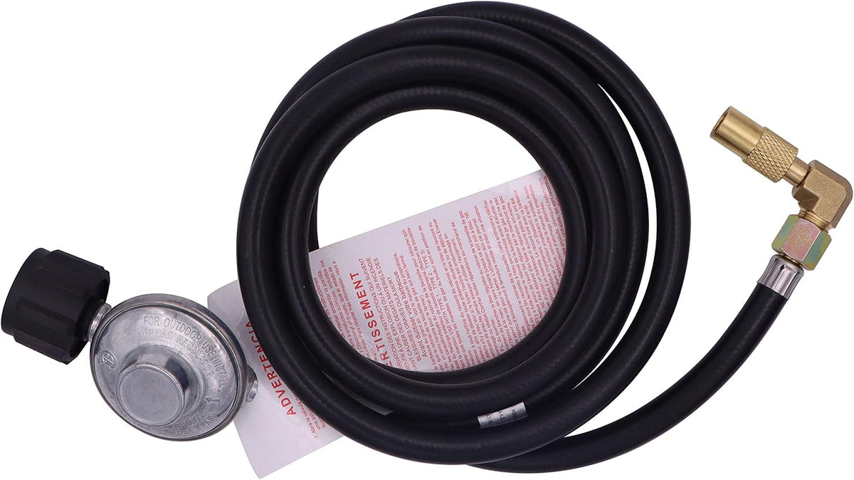 METER STAR Universal Regulator Grill QCC1 6.5 Feet Hose and Elbow Fitting Adapter Kit Propane Regulator and Hose Replacement Parts for 17" and 22" Blackstone Tabletop Griddle