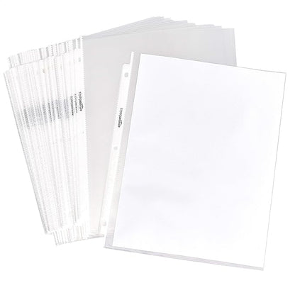 Basics Sheet Protector, Non-Glare, 100-Pack, 8.5 x 11, Clear