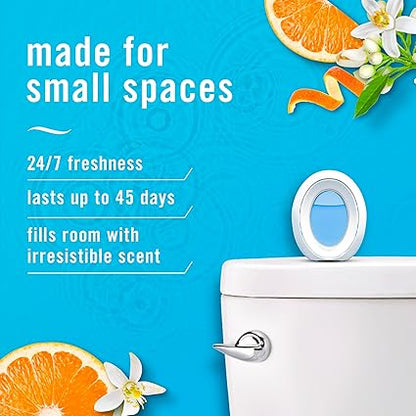 Febreze Small Spaces Air Freshener, Odor-Fighting, Plug In Alternative, Air Fresheners for Home and Bathroom and Kitchen, Closet Air Fresheners, Refresh  Energize Scent, 4 Count