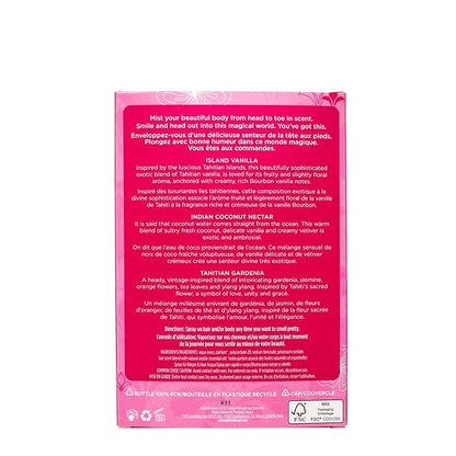 Pacifica Beauty Mini Fragrance Sampler, 3 Island Vanilla Scents - Hair Perfume  Body Spray Gift Set, Vegan  Cruelty Free