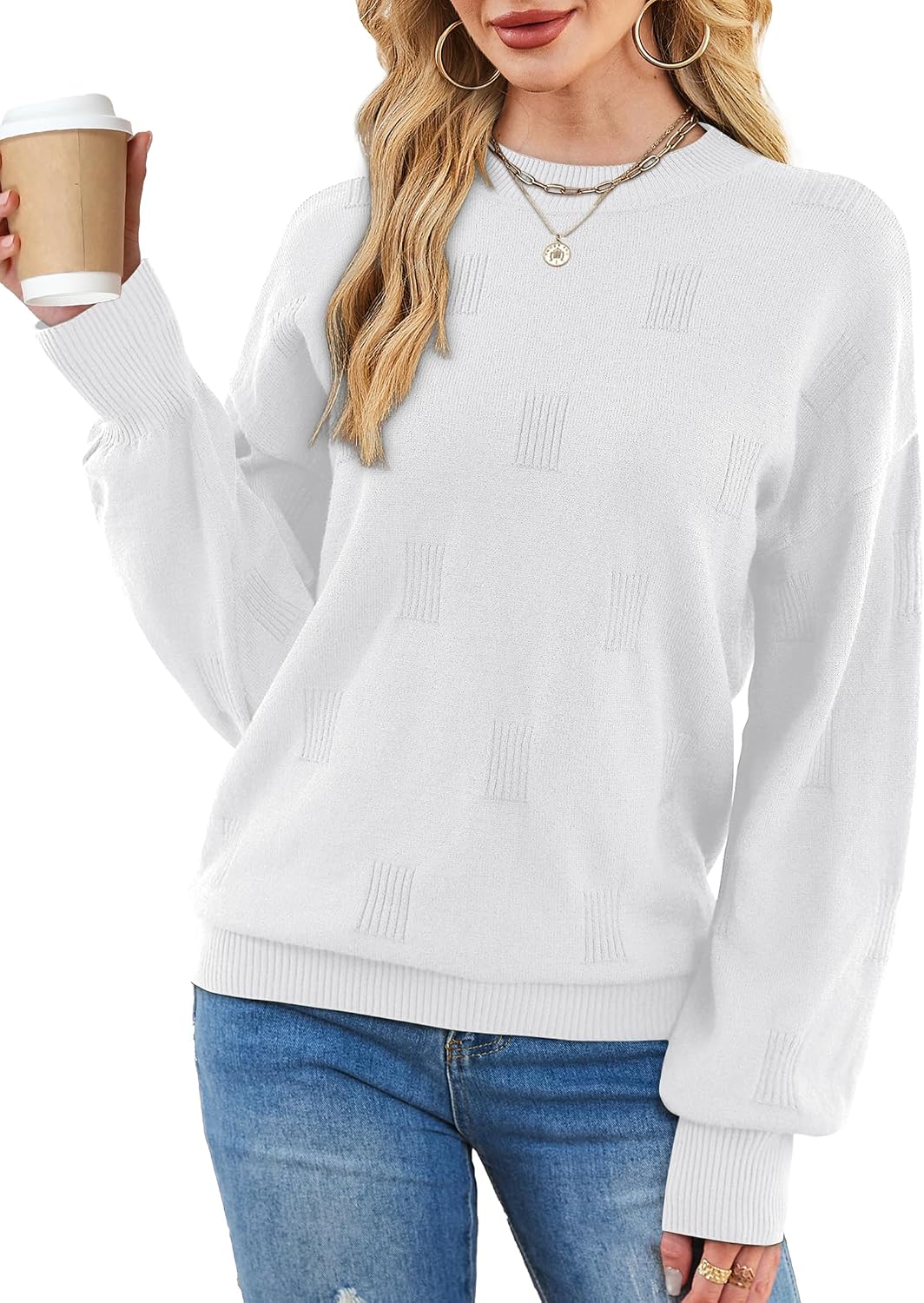 XIEERDUO Womens Sweaters Pullover Knit Sweater Turtleneck Long Sleeve Shirts Fall Fashion