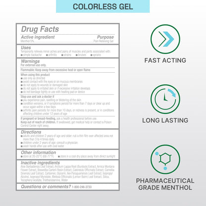 Biofreeze Professional Gel Pain Relief for Knee, Neck, Hip, Joint, Shoulder, & Simple Backache, Arthritis Pain Reliever, Sore Muscle Relief, Colorless Menthol Gel 32 Fl Oz